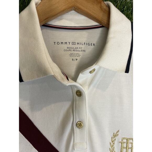 Tommy Hilfiger Women’s Banner Stripe Polo Dress White Size S/P Regular Fit - Picture 4 of 5